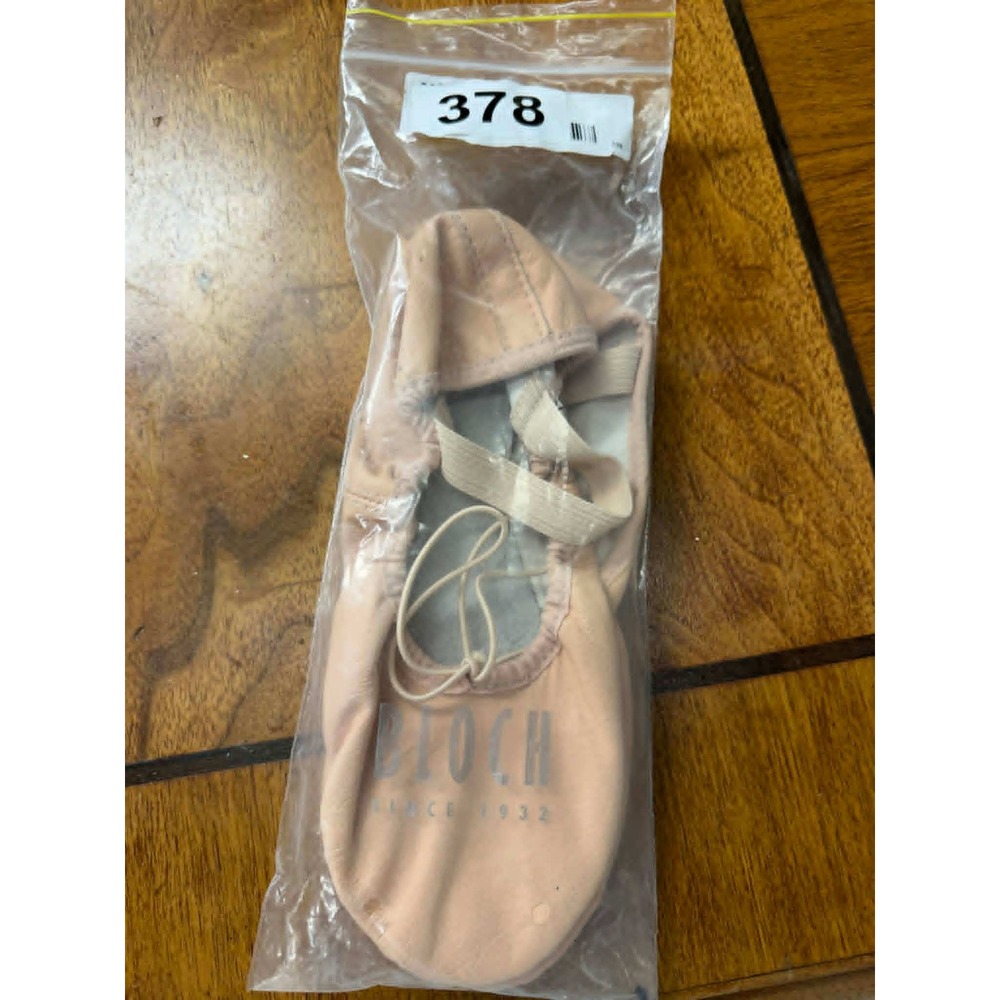 Bloch S0205L Dansoft Leather‎ Ballet Shoes Pink Size 4C Full Sole Dance Slippers